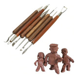 Kit 12 Pontas 6ferramentas Estecas Esculpir Plastilina Clay 