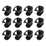 Kit 12 Porta Copo Retrátil Dobrável Preto Barco Lancha