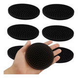 Kit 12 Porta Copos Bar Mat Cerveja Chopp De Borracha Preto