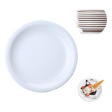 Kit 12 Pratos Sobremesa Protel Restaurante Porcelana Schmidt