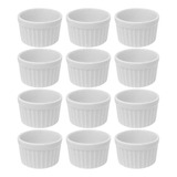 Kit 12 Ramekin 40 Ml Porcelana Buffet Ref 340