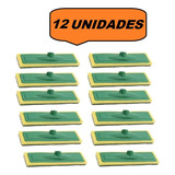 Kit 12 Rodos Abrasivo Esponja Limpa Piso Azulejo Sem Cabo.