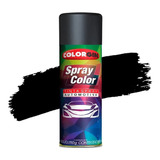 Kit 12 Tinta Spray Colorgin Automotivo Preto Fosco Brilhante