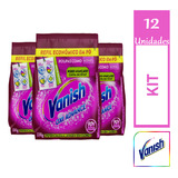 Kit 12 Tira Manchas Em Pó Vanish Oxi Advance Refil 330g Cada