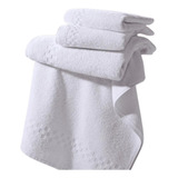Kit 12 Toalha De Banho Branco Hotel Pousada.