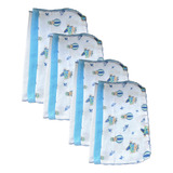 Kit 12 Toalhinha Pano De Boca Para Bebe Menino 