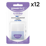 Kit 12 Un - Escova Interdental Id Cônica 3-7mm - Powerdent