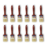 Kit 12 Unid. - Pincel Trincha 396 Atlas Parede Madeira 2 Pol