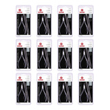 Kit 12 Unidades Alicate Cutícula 778ep Mundial Professional Cor Preto
