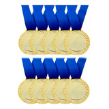 Kit 125 Medalhas Centro Liso 4,3cm Metal Honra Ao Mérito Cor
