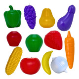 Kit 12pç Frutinhas Brinquedo Comidinha Infantil