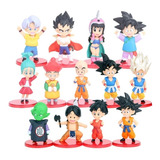 Kit 13 Action Figures Miniaturas Dragon Ball Z Gt Goku 7cm