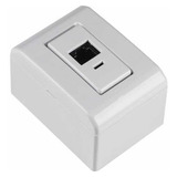 Kit 14 Caixa Sobrepor C/conector Keystone Rj45 Cat6 Lizflex