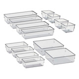 Kit 14 Organizador Gaveta Oferta Maquiagem Jóias Acessórios