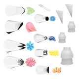 Kit 14 Peças De Confeitar Wilton Adap Sacos E Brindes