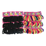 Kit 144 Xuxinha Elástico Rabico Para Cabelo Tipo Meia Pacote