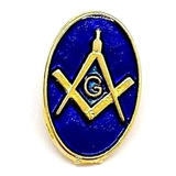 Kit 15 Bótons Pins Maçonaria Maçom Esquadro Folheado À Ouro