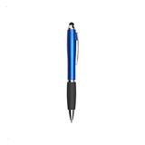 Kit 15 Caneta Plástica Touch Screen Clip Metal P/ Brinde