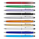 Kit 15 Caneta Plástica Touch Screen Rotação Brinde Empresas