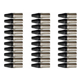 Kit 15 Conectores Xlr Macho De Linha Wireconex