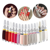 Kit 15 Esmaltes Impala Tons Sortidos Claros E Vermelhos Cor Colorido