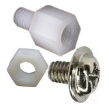 Kit 15 Espaçador Nylon C/parafuso/porca P/gabinete/placa Mãe