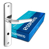 Kit 15 Fechadura Banheiro Inox Popline Reta 40x53 Soprano