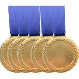Kit 15 Medalhas Lisa 6cm Ouro Prata Bronze 5un Cada Honraria