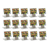 Kit 15 Mini Display Para Mesa Em Inox Buffet Bar Restaurante
