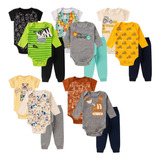 Kit 15 Pçs Roupa Bebê Menino Menina Body Mijão 100% Algodão