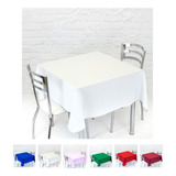 Kit 15 Toalhas De Mesa Cozzilar Lisa 4 Cadeira Buffet Festa Casamento Kit Cor Branco