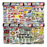 Kit 156 Adesivos Patrocinios Adly Rt 50