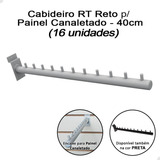 Kit 16 Cabideiro Rt Reto 40cm