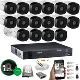 Kit 16 Câmeras Intelbras Full Hd 1080p 1220b G4 1116 +400mts