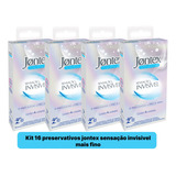 Kit 16 Preservativo Jontex Sensação Invisível Mais Fino