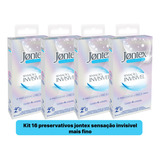 Kit 16 Preservativo Jontex Sensação Invisível Mais Fino