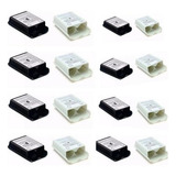 Kit 16 Suporte Tampa Pilha Bateria Compatível Controle Xbox
