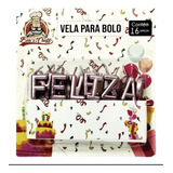 Kit 16 Velas Para Bolo Feliz Aniversário Festa Rosa Frase
