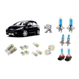 Kit 17 Lampadas Farol H7 H1+milha H11 + Leds Smd Peugeot 307