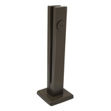 Kit 18 Coluna Torre Inox 20cm Retangular Guarda Corpo Bronze