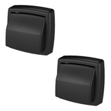 Kit 2 Acabamento Valvula Descarga Deca Hydra Max Abs Preto Não