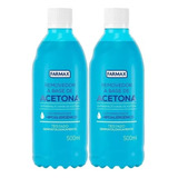 Kit 2 Acetona Removedor De Esmalte Hidratante Farmax 500ml !