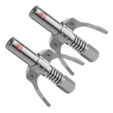 Kit 2 Acoplador Pistola Bico Comando Para Graxeira De Graxa