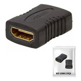 Kit 2 Adaptador Emenda Hdmi Femea