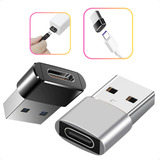 Kit 2 Adaptador Usb Para Tipo C Usb C Plug Conversor Carro