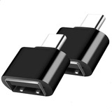 Kit 2 Adaptador Usb V8 2.0 Transfere Foto Dado Usbc 3.1 Otg