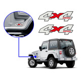 Kit 2 Adesivo 4x4 Jeep Troller 2005 2006 2007 2008 2009 2010