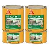 Kit 2 Adesivo Epóxi Premium Cola Tudo Sikadur 32 1kg (a+b)