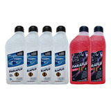 Kit 2 Aditivo Radiador Paraflu Rosa E 4 Água Desmineralizada