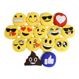 Kit 2 Almofadas Emoticon Zapzap Watts App Emoji 32cm Bordado